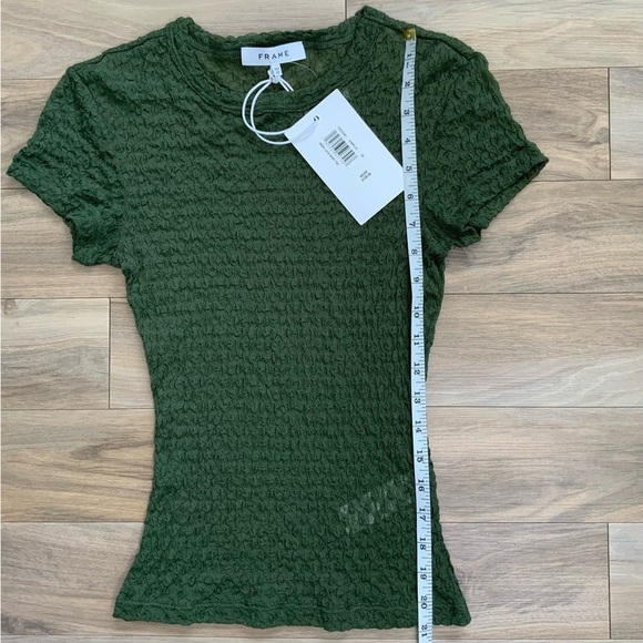 FRAME
Mesh-Lace Crewneck Baby Tee - Picture 5 of 7